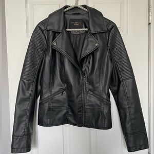 Faux Leather Moto Jacket